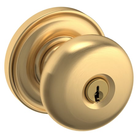 Baldwin Entry Door Knobs Lifetime Satin Brass 5205.044.ENTR